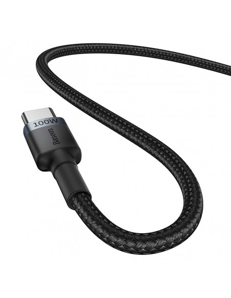 
2x „Cafule USB-C“ – USB-C 100 W 2 m laidas – raudonai juodas ir juodai pilkas
