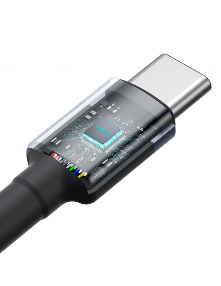 
2x „Cafule USB-C“ – USB-C 100 W 2 m laidas – raudonai juodas ir juodai pilkas
