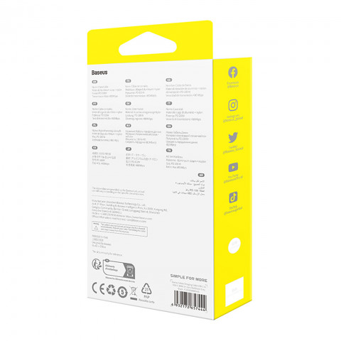 
2x „Cafule USB-C“ – USB-C 100 W 1 m laidas – raudonai juodas ir juodai pilkas
