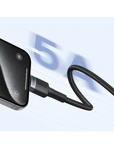 
2x „Cafule USB-C“ – USB-C 100 W 1 m laidas – raudonai juodas ir juodai pilkas
