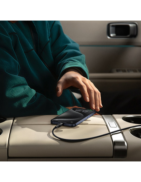 
„Flash 2“ USB-A - USB-C 100 W 2 m kabelis – juodas
