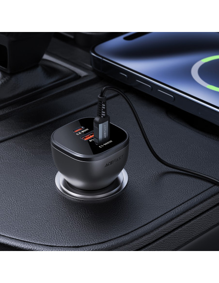 
B14 165W automobilinis įkroviklis 2x USB-C 1x USB-A - juodas
