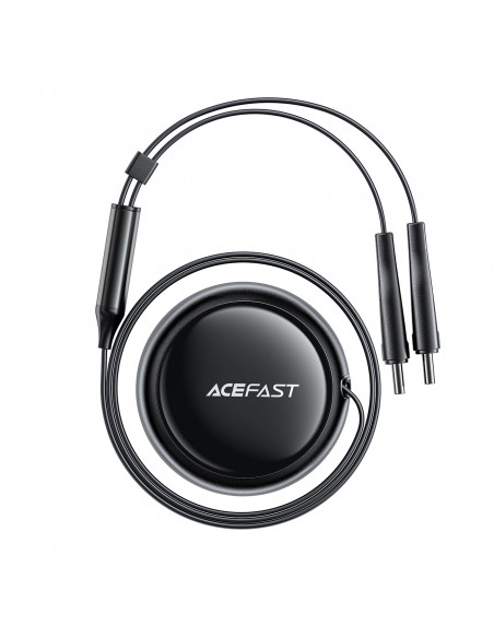 
B13 53W USB-A automobilinis įkroviklis + 2 USB-C ištraukiami laidai – juodas
