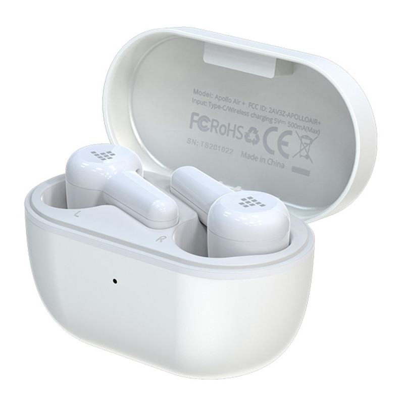 Į ausis įdedamos vandeniui atsparios belaidės Bluetooth ausinės Apollo Air + TWS ANC baltos Į ausis įdedamos vandeniui atsparios belaidės Bluetooth ausinės Apollo Air + TWS ANC baltos