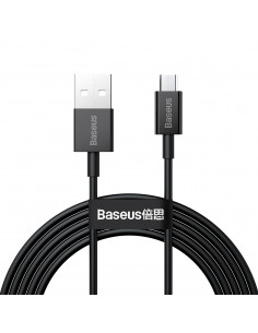 
„Superior USB-A“ – „micro USB 2A“ 2 m kabelis – juodas
