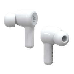 Į ausis įdedamos vandeniui atsparios belaidės Bluetooth ausinės Apollo Air + TWS ANC baltos