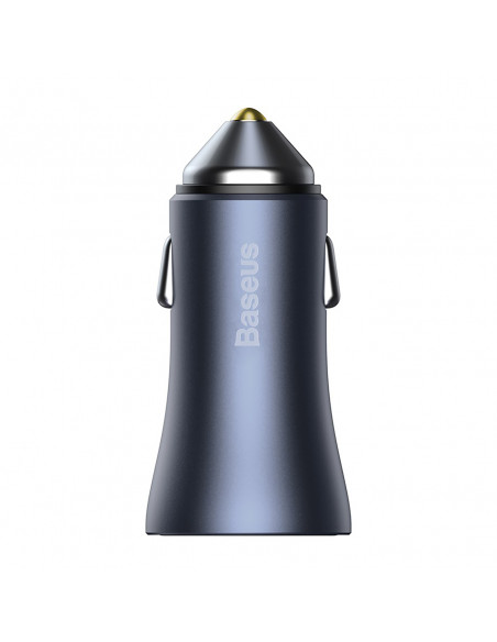 
„Golden Contactor Pro“ 2x USB-A 40W QC SCP FCP AFC automobilinis įkroviklis – pilkas
