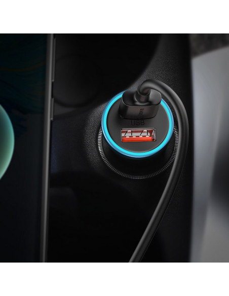 
„Golden Contactor Pro“ 2x USB-A 40W QC SCP FCP AFC automobilinis įkroviklis – pilkas
