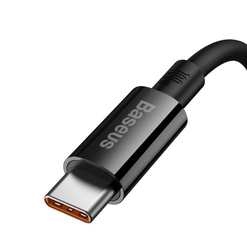 
„Superior“ serijos USB-A - USB-C 100 W 2 m kabelis - juodas
