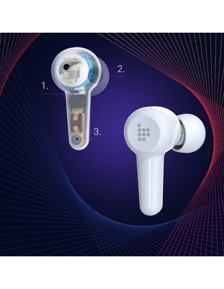 Į ausis įdedamos vandeniui atsparios belaidės Bluetooth ausinės Apollo Air + TWS ANC baltos Į ausis įdedamos vandeniui atsparios belaidės Bluetooth ausinės Apollo Air + TWS ANC baltos