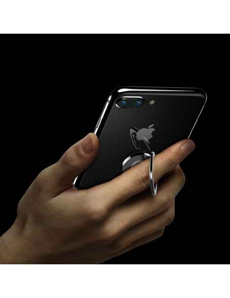 
„Privity“ bevardžio piršto magnetinis telefono laikiklis su stovo funkcija – juodas
