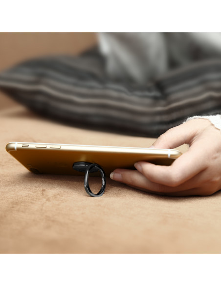 
„Privity“ bevardžio piršto magnetinis telefono laikiklis su stovo funkcija – juodas
