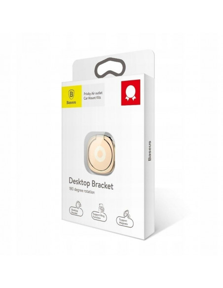 
„Privity“ bevardžio piršto magnetinis telefono laikiklis su stovo funkcija – auksinis
