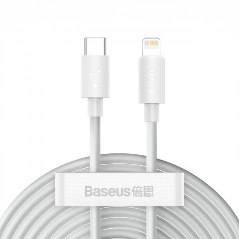 
2x „Simple Wisdom iPhone“ „Lightning“ į USB-C 20W laidas, 1,5 m – baltas
