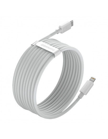 
2x „Simple Wisdom iPhone“ „Lightning“ į USB-C 20W laidas, 1,5 m – baltas
