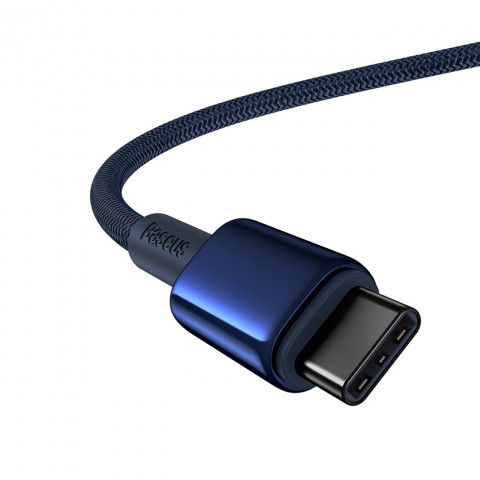 
Volframo aukso spalvos USB-C laidas - USB-C 100W 2m - tamsiai mėlynas
