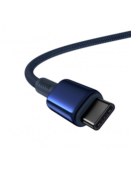 
Volframo aukso spalvos USB-C laidas - USB-C 100W 2m - tamsiai mėlynas

