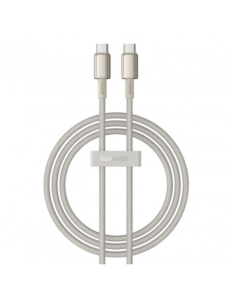 
Volframo aukso spalvos USB-C kabelis - USB-C 100W 1m - auksinis
