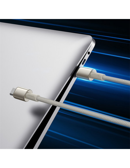 
Volframo aukso spalvos USB-C kabelis - USB-C 100W 1m - auksinis
