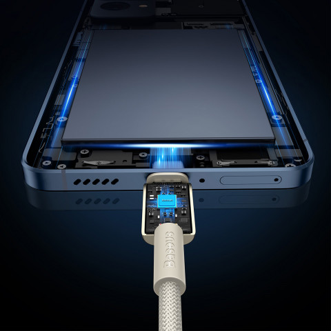 
Volframo aukso spalvos USB-C kabelis - USB-C 100W 1m - auksinis
