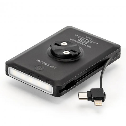 
2in1 priekinis dviračio žibintas 150lm ant prekystalio su 5000mAh įkrovikliu IPX6 - juodas
