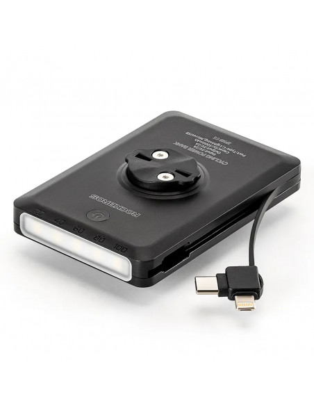 
2in1 priekinis dviračio žibintas 150lm ant prekystalio su 5000mAh įkrovikliu IPX6 - juodas
