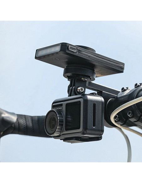 
2in1 priekinis dviračio žibintas 150lm ant prekystalio su 5000mAh įkrovikliu IPX6 - juodas
