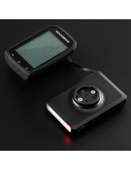 
2in1 priekinis dviračio žibintas 150lm ant prekystalio su 5000mAh įkrovikliu IPX6 - juodas
