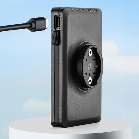 
2in1 priekinis dviračio žibintas 150lm ant prekystalio su 5000mAh įkrovikliu IPX6 - juodas
