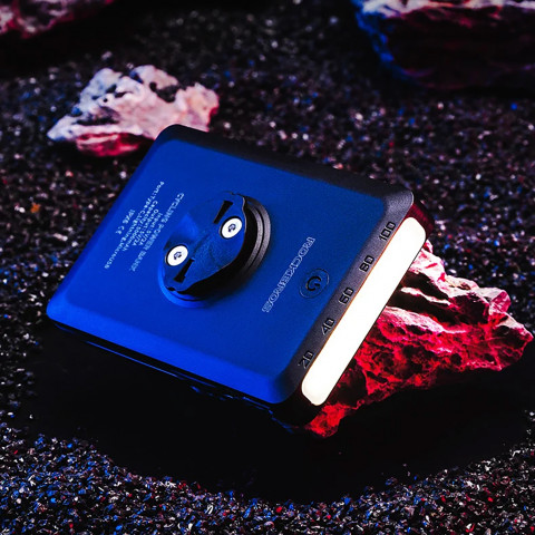 
2in1 priekinis dviračio žibintas 150lm ant prekystalio su 5000mAh įkrovikliu IPX6 - juodas
