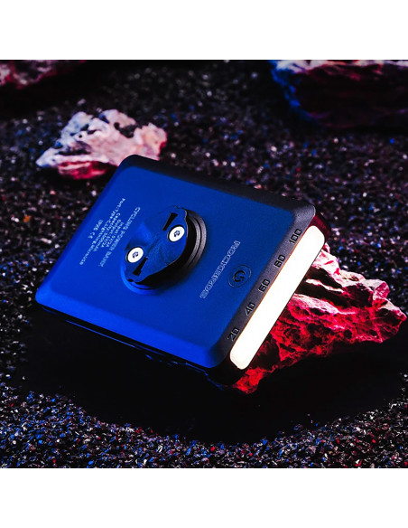 
2in1 priekinis dviračio žibintas 150lm ant prekystalio su 5000mAh įkrovikliu IPX6 - juodas
