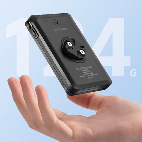 
2in1 priekinis dviračio žibintas 150lm ant prekystalio su 5000mAh įkrovikliu IPX6 - juodas
