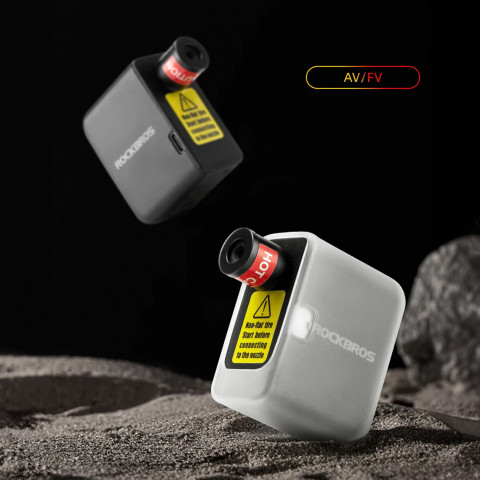 
MINI elektrinio dviračio pompa USB Schrader Presta 6.9bar 100PSI - juoda
