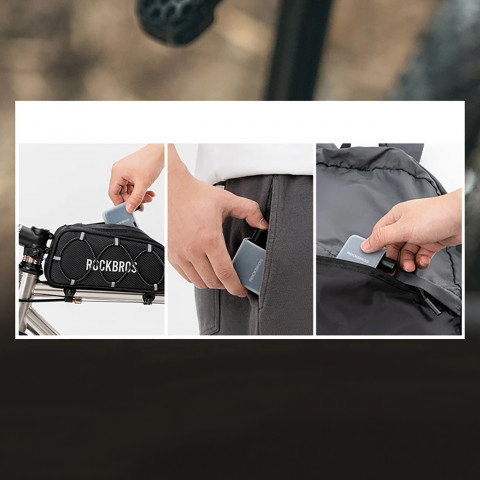 
MINI elektrinio dviračio pompa USB Schrader Presta 6.9bar 100PSI - juoda
