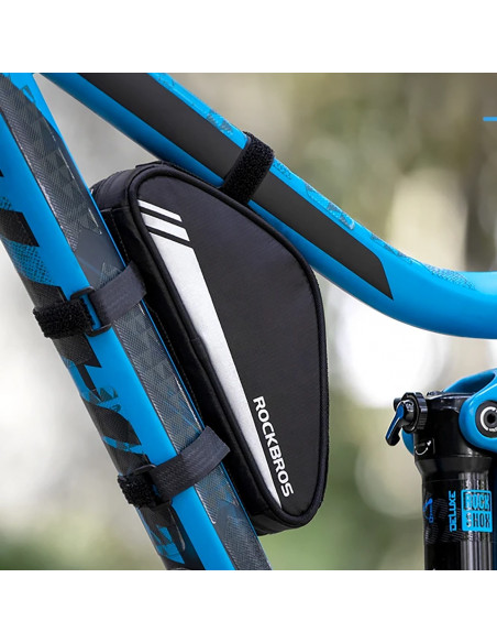 
Dviračio įrankių krepšys, skirtas prie rėmo tvirtinamam pompos krepšiui, 0,7 l – juodas
