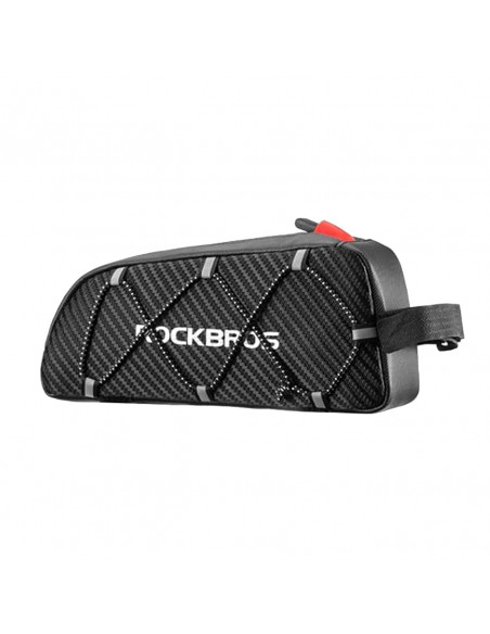 
Vandeniui atsparus prie rėmo tvirtinamas dviračio krepšys su dirželiais, 1 l – juodas
