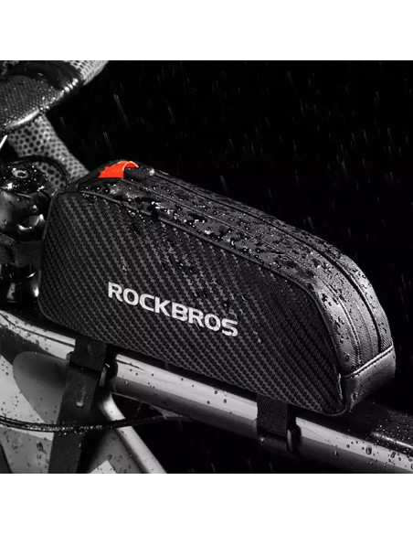 
Vandeniui atsparus prie rėmo tvirtinamas dviračio krepšys su dirželiais, 1 l – juodas
