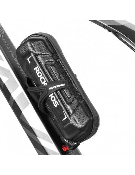 
Dviračio įrankių krepšys su 0,65 l butelio laikikliu – juodas
