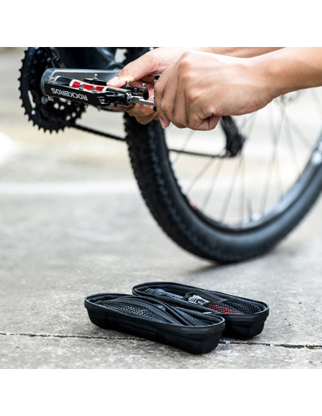 
Dviračio įrankių krepšys su 0,65 l butelio laikikliu – juodas
