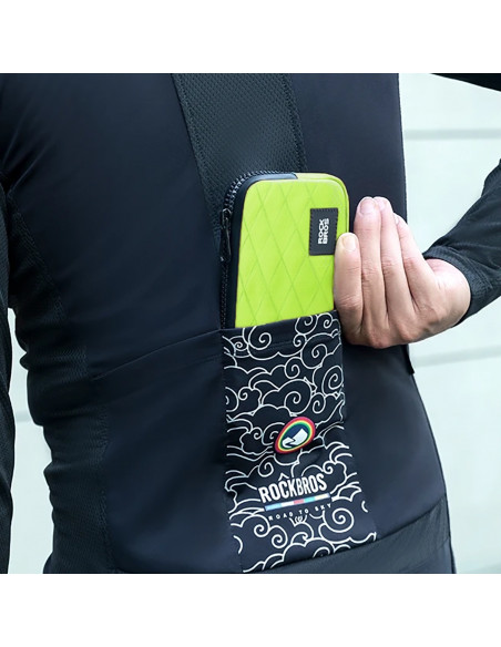 
Dviračio krepšys telefonui, raktams, piniginei, kortelėms, pinigams 0,15 l - šviesiai žalias
