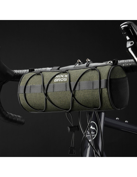 
Dviračio krepšys, tvirtinamas prie vairo, rėmo, po balneliu, 2 l - žalias
