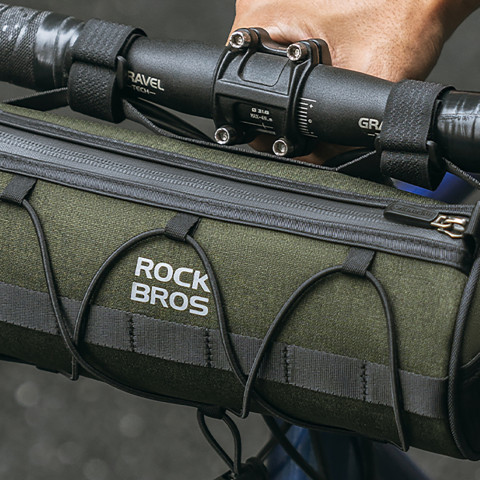 
Dviračio krepšys, tvirtinamas prie vairo, rėmo, po balneliu, 2 l - žalias
