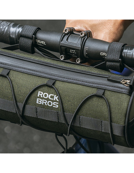 
Dviračio krepšys, tvirtinamas prie vairo, rėmo, po balneliu, 2 l - žalias
