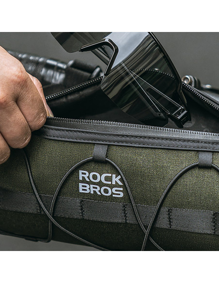 
Dviračio krepšys, tvirtinamas prie vairo, rėmo, po balneliu, 2 l - žalias
