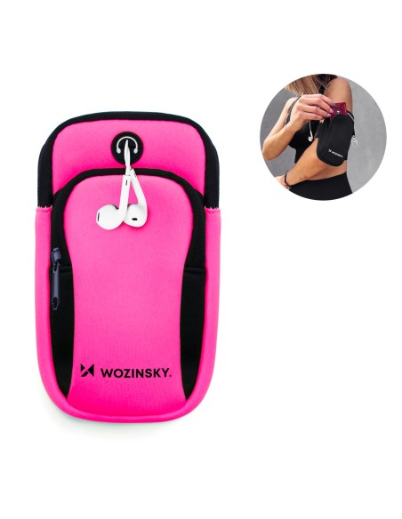 Rožinė apyrankė bėgimo telefonui