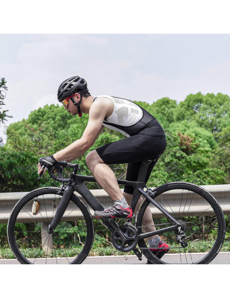 
Dviratininko šortai su dirželiu ir apsauga L - juodi
