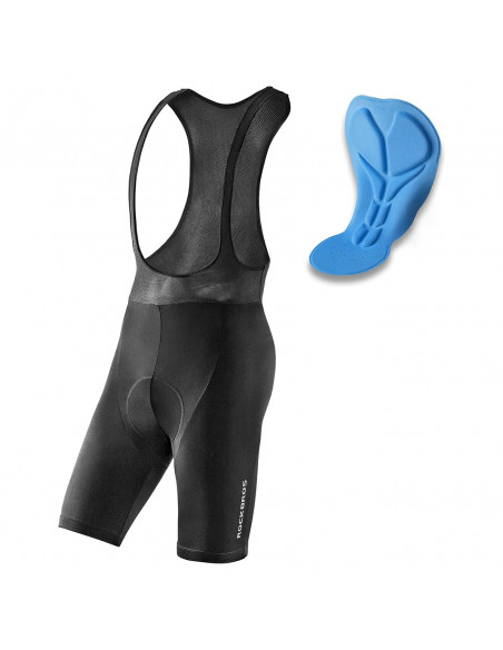 
Dviratininko šortai su dirželiu ir apsauga M - juodi
