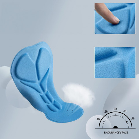 
Ilgos, kvėpuojančios dviratininko kelnės su pamušalu, L dydžio - juodos
