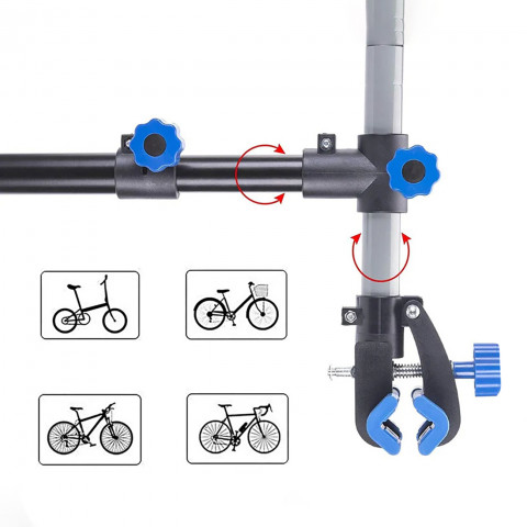 
Daugiafunkcis dviračio laikiklis ant stalviršio - juodas
