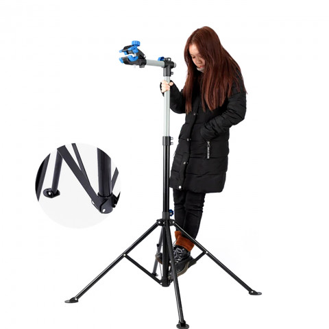 
Daugiafunkcinis dviračių stovas ant grindų – juodas
